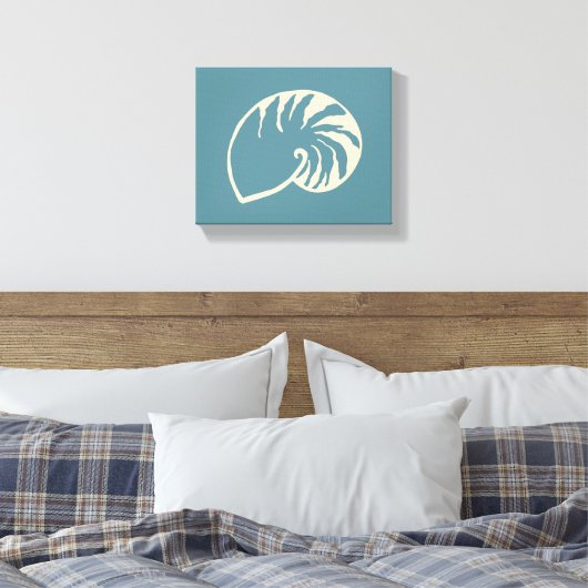 Nautisch strand Zee Shell Wall Art Decor Canvas Afdruk (Insitu (Slaapkamer))