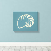 Nautisch strand Zee Shell Wall Art Decor Canvas Afdruk (Insitu (Houten vloer))