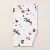Nautisch strand zeeschelp zeester bad handdoek (Handdoek)