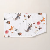 Nautisch strand zeeschelp zeester bad handdoek (Handdoek)