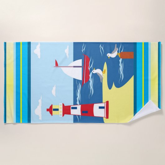 Nautisch Strandlaken (Voorkant)