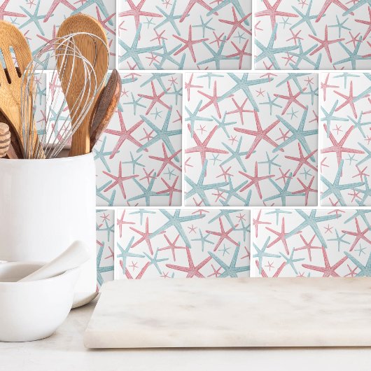 nautisch strandpatroon tegeltje