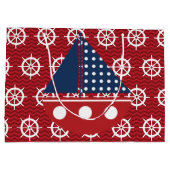 Nautisch stuurwiel groot cadeauzakje (Achterkant)