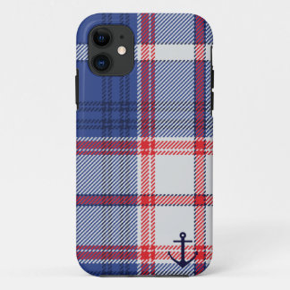Nautisch Tartan iPhone 11 Hoesje