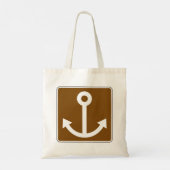 Nautisch teken tote bag (Achterkant)