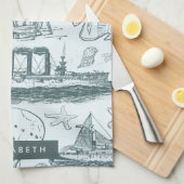  Nautisch Theedoek (Quarter Fold)