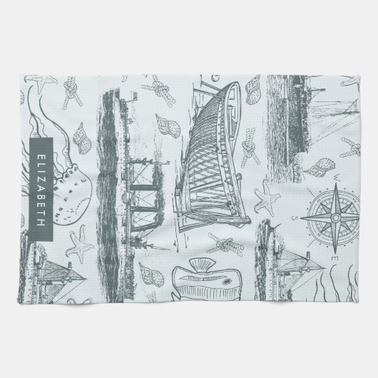  Nautisch Theedoek (Horizontaal)