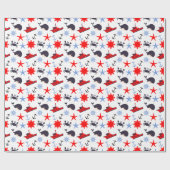 Nautisch thema #2 cadeaupapier (Vlak)