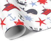 Nautisch thema #2 cadeaupapier (Rol Hoek)