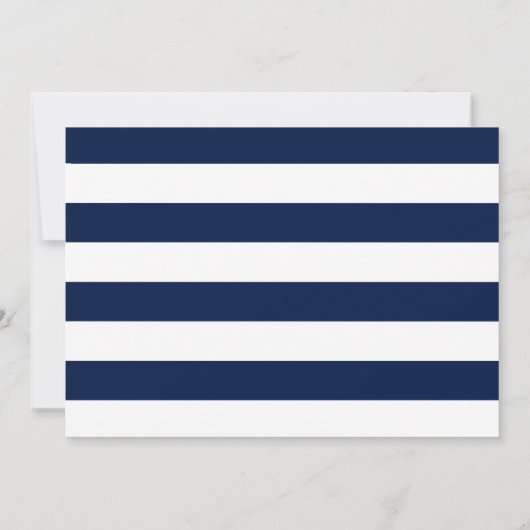 Nautisch thema |  ankerbruiloft kaart (Achterkant)