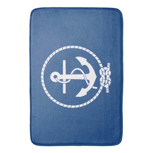 Nautisch thema badmat (Voorkant Verticaal)