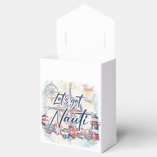 Nautisch thema bedankdoosjes (Geopend)