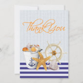 Nautisch thema Bedankt kaarten (Voorkant)