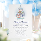 Nautisch Thema Beren Zeilboot Baby Borrel Kaart