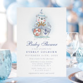 Nautisch Thema Beren Zeilboot Baby Borrel Kaart