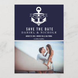 Nautisch thema Bewaar de datum | Bruiloften Save The Date