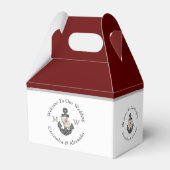 Nautisch-thema bloemanker Maroon Bourgondië rood Bedankdoosjes (Achterkant)