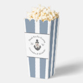 Nautisch-thema bloemanker Stoffig Blauw Wit Bedankdoosjes (Popped)