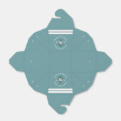 Nautisch-thema bloemanker wit aqua Blauwgroen blau Bedankdoosjes (Uitgevouwen)