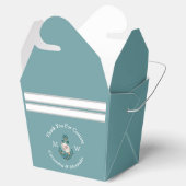 Nautisch-thema bloemanker wit aqua Blauwgroen blau Bedankdoosjes (Geopend)