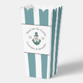 Nautisch-thema bloemanker wit aqua Blauwgroen blau Bedankdoosjes (Achterkant)