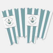 Nautisch-thema bloemanker wit aqua Blauwgroen blau Bedankdoosjes (Ongevouwen)