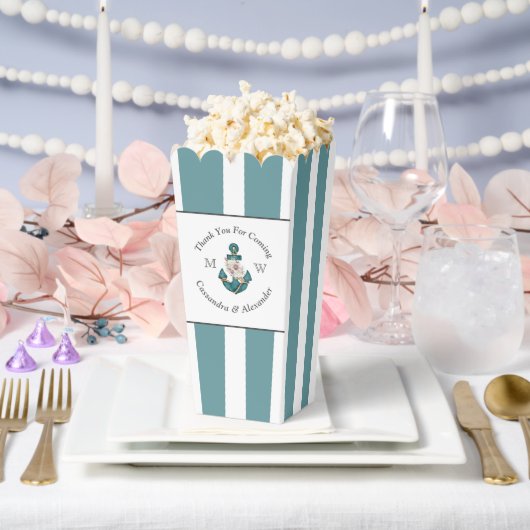 Nautisch-thema bloemanker wit aqua Blauwgroen blau Bedankdoosjes (Huwelijk)