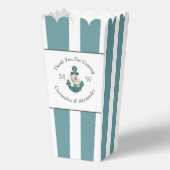 Nautisch-thema bloemanker wit aqua Blauwgroen blau Bedankdoosjes (Voorkant)