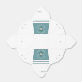 Nautisch-thema bloemanker wit aqua Blauwgroen blau Bedankdoosjes (Uitgevouwen)