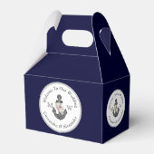 Nautisch-thema bloemanker wit marineblauw bedankdoosjes (Voorkant Zijde)