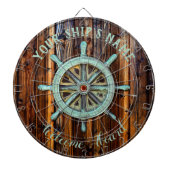 Nautisch thema Bronze Captains wiel Dartbord (Voorkant)