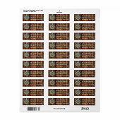 Nautisch thema Bronze Captains wiel Etiket (Full Sheet)