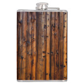 Nautisch thema Bronze Captains Wiel Tall Heupfles (Achterkant)