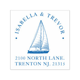 Nautisch Thema Bruiloft Aangepast Zelfinktende Stempel