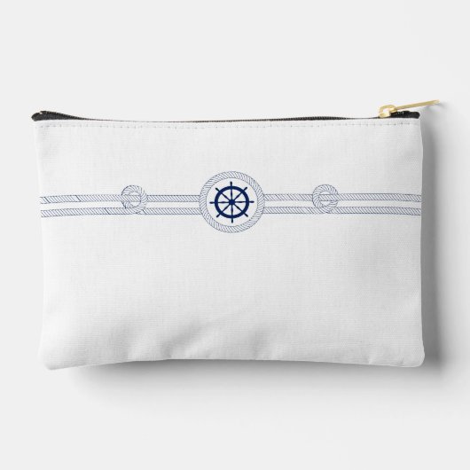 Nautisch thema bruiloft bruidsmeisje cosmetische t etui (Achterkant)
