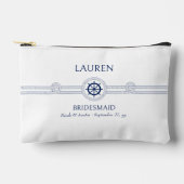 Nautisch thema bruiloft bruidsmeisje cosmetische t etui (Voorkant)