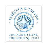 Nautisch Thema Bruiloft  Oester Custom Zelfinktende Stempel (Design)