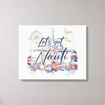 Nautisch thema canvas kunst aan de muur