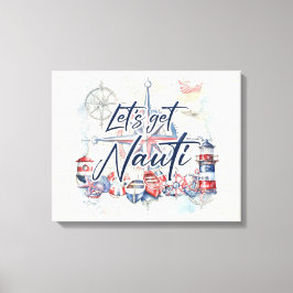 Nautisch thema canvas kunst aan de muur