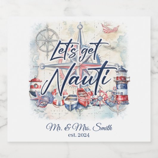 Nautisch Thema Etiket Voedsel en Drank Set (Enkel label)