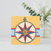 Nautisch Thema Feest - Jacht, Zeilclub, Marina Kaart (Staand voorkant)