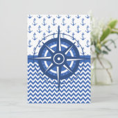 Nautisch Thema Feest - Jacht, Zeilclub, Marina Kaart (Staand voorkant)