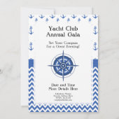 Nautisch Thema Feest - Jacht, Zeilclub, Marina Kaart (Achterkant)