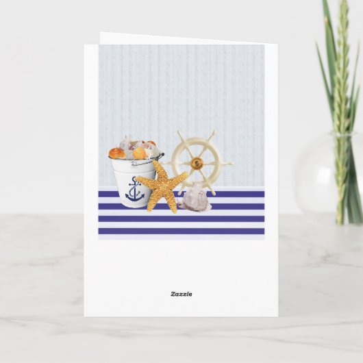 nautisch thema | Gefeliciteerd Kaart (Achterkant)