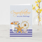 nautisch thema | Gefeliciteerd Kaart (Gele Bloem)