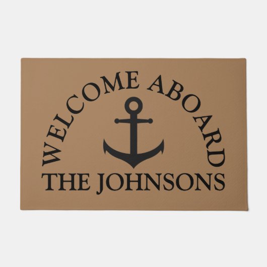 Nautisch thema gepersonaliseerd deurmat (Voorkant)