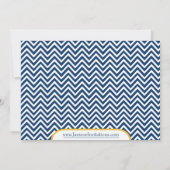 Nautisch thema goudbruiddoucheuitnodiging voor mar kaart (Achterkant)