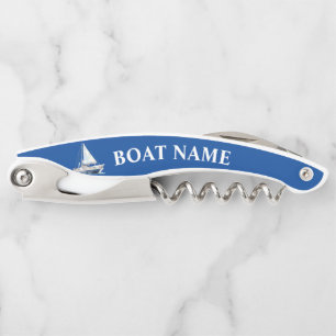 Nautisch thema Jacht Bootnaam Kurkentrekker