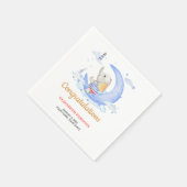 Nautisch thema jongens babyshower servet (Hoek)