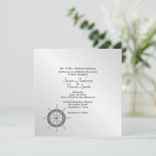 Nautisch thema kaart (Staand voorkant)